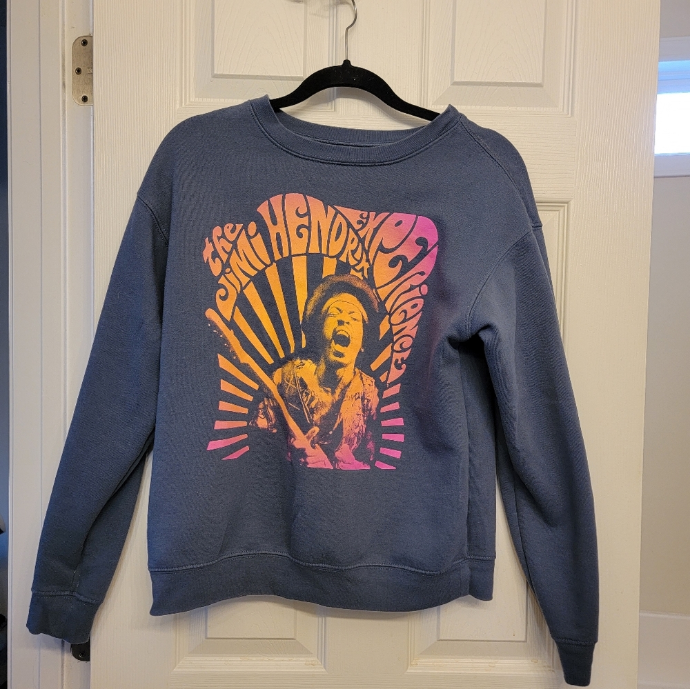 M Jimi Hendrix Blue Sweatshirt